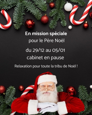 CABINET EN PAUSE POUR NOEL SANDRINE PROVOST